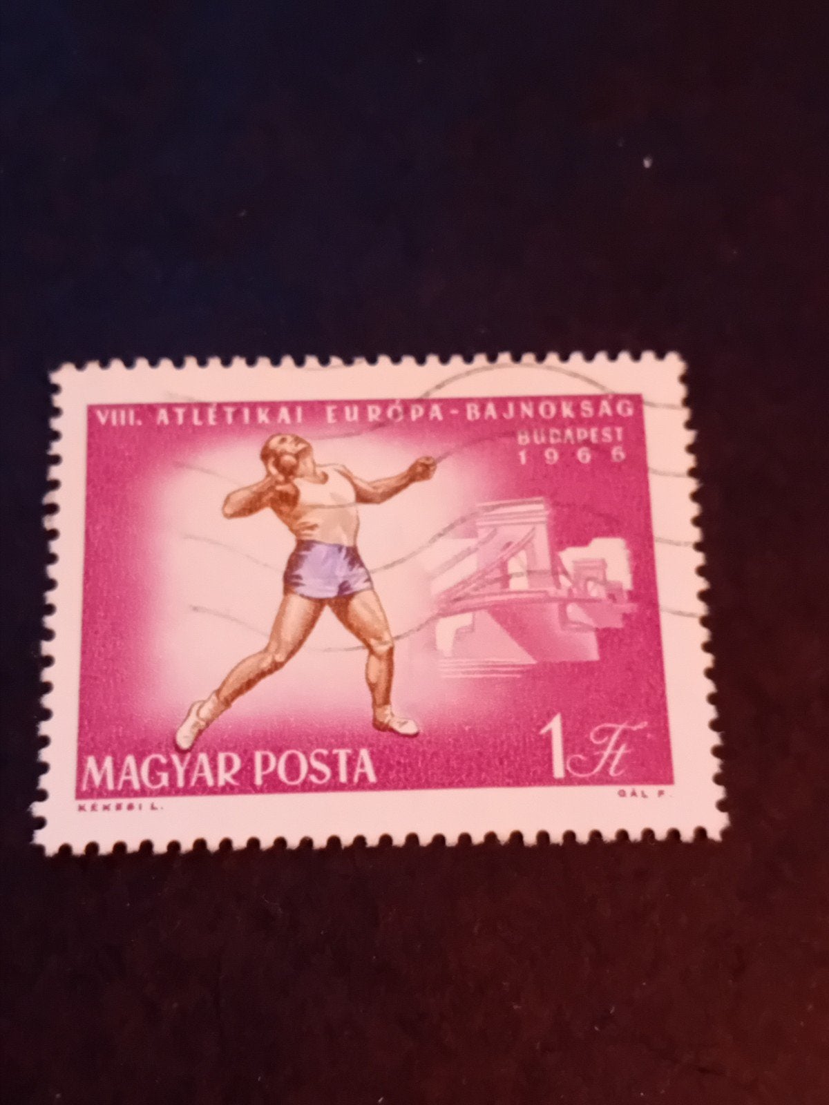 Hongarije postzegel VIII. Atletiek EK Boedapest 1966, Ophalen of Verzenden