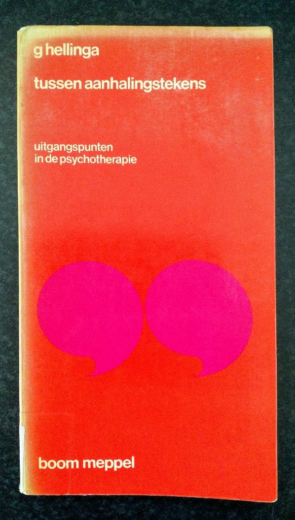 G Hellinga - Tussen aanhalingstekens, Gelezen, Hellinga, Ophalen of Verzenden, Overige onderwerpen