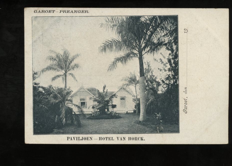 Ned. Indië  1900 Hotel van Horck in Prejanger Garoet, Ophalen, Voor 1920, Buiten Europa