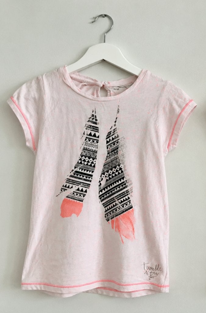 moodstreet tumble n dry 2x tshirt set 128 set2x, Ophalen of Verzenden, Zo goed als nieuw, Meisje, Shirt of Longsleeve