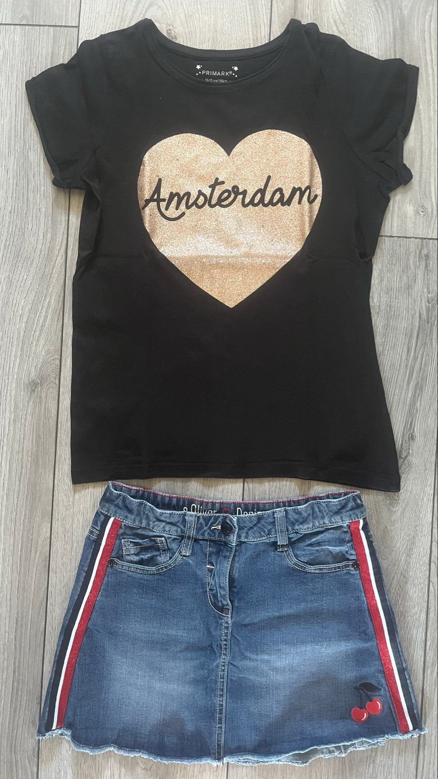Rok S. Oliver & Shirt Primark maat 158, Ophalen of Verzenden, Gebruikt, Meisje