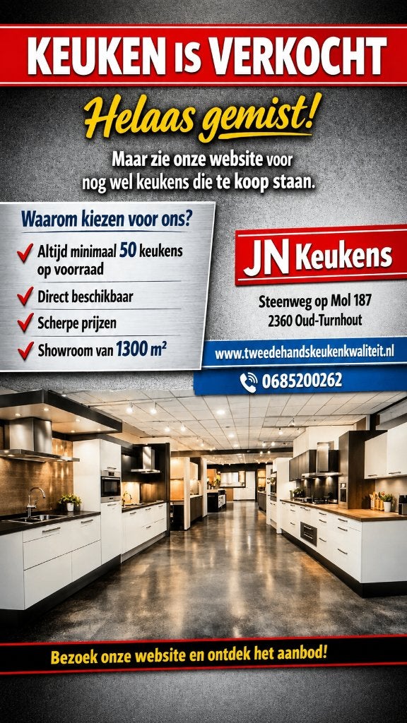 Moderne eilandkeuken hout/wit – AEG, Bosch-Novy GEDEMONTEERD