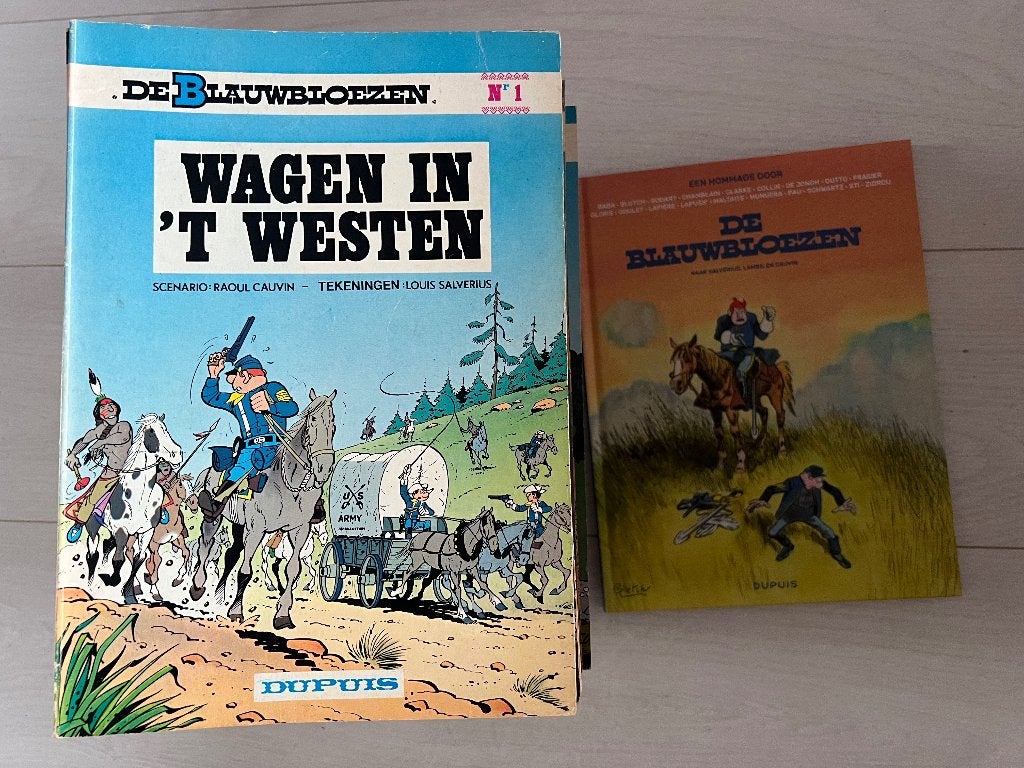 Blauwbloezen serie met veel 1e drukken 1 t/m 63 plus HC, Complete serie of reeks, Ophalen of Verzenden, Zo goed als nieuw