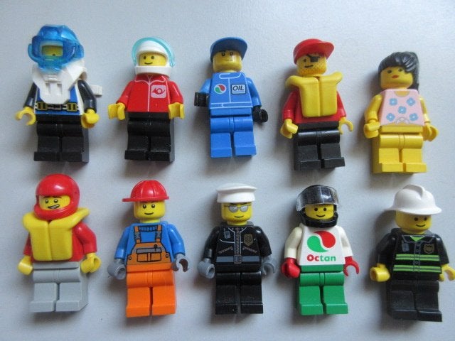 nr. 0205, 10 lego poppetjes, Ophalen of Verzenden, Zo goed als nieuw