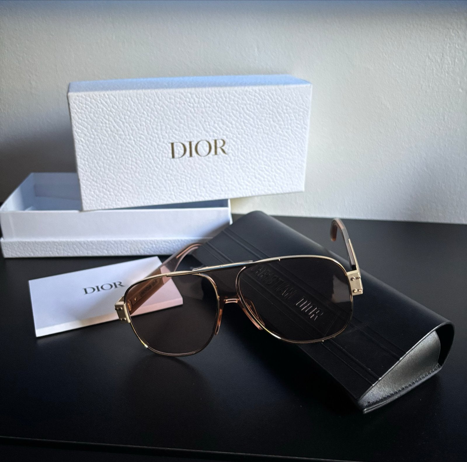 Christian Dior Zonnebril, Sieraden, Tassen en Uiterlijk, Zonnebrillen en Brillen | Dames, Gebruikt, Zonnebril, Bruin, Ophalen of Verzenden