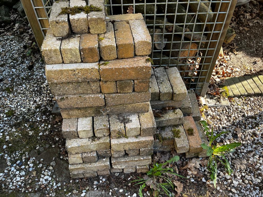 gratis bakstenen, Tuin en Terras, Tegels en Klinkers, Ophalen, Gebruikt, Klinkers, Minder dan 5 m²