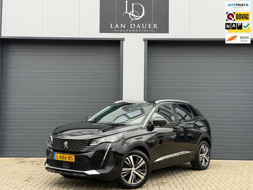 Peugeot 3008 1.2 PureTech Blue Premium / NAP / TREKHAAK / OH, Gebruikt, 1199 cc, Leder en Stof, Zwart