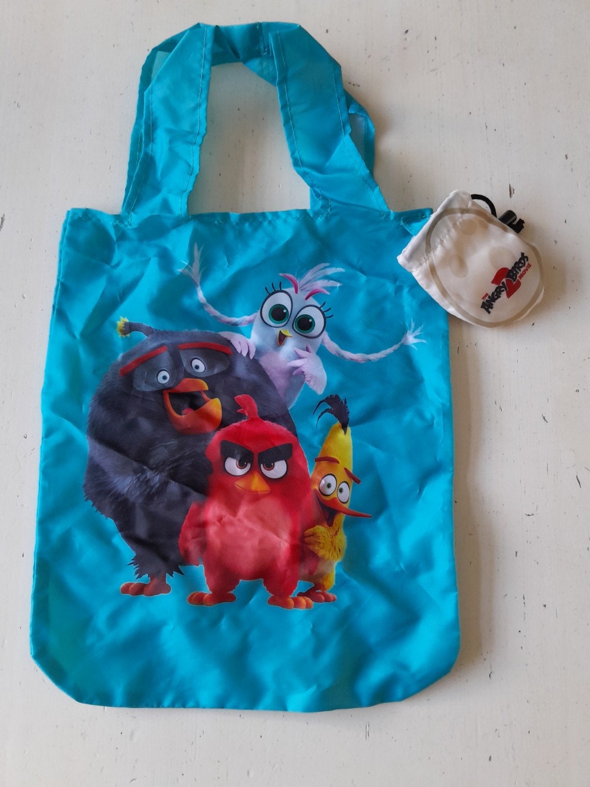 Opvouwbaar tasje Angry Birds, nieuw, Ophalen, Nieuw, Tas, Blauw
