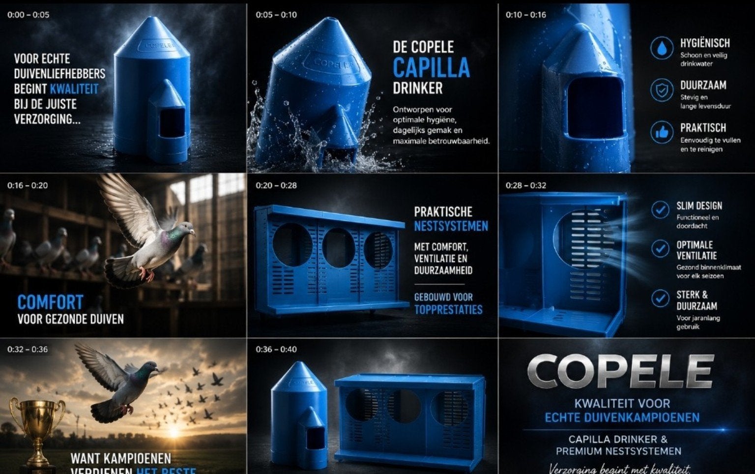 Copele Spaanse voerbakken en drinktorens, Meerdere dieren, Kropper