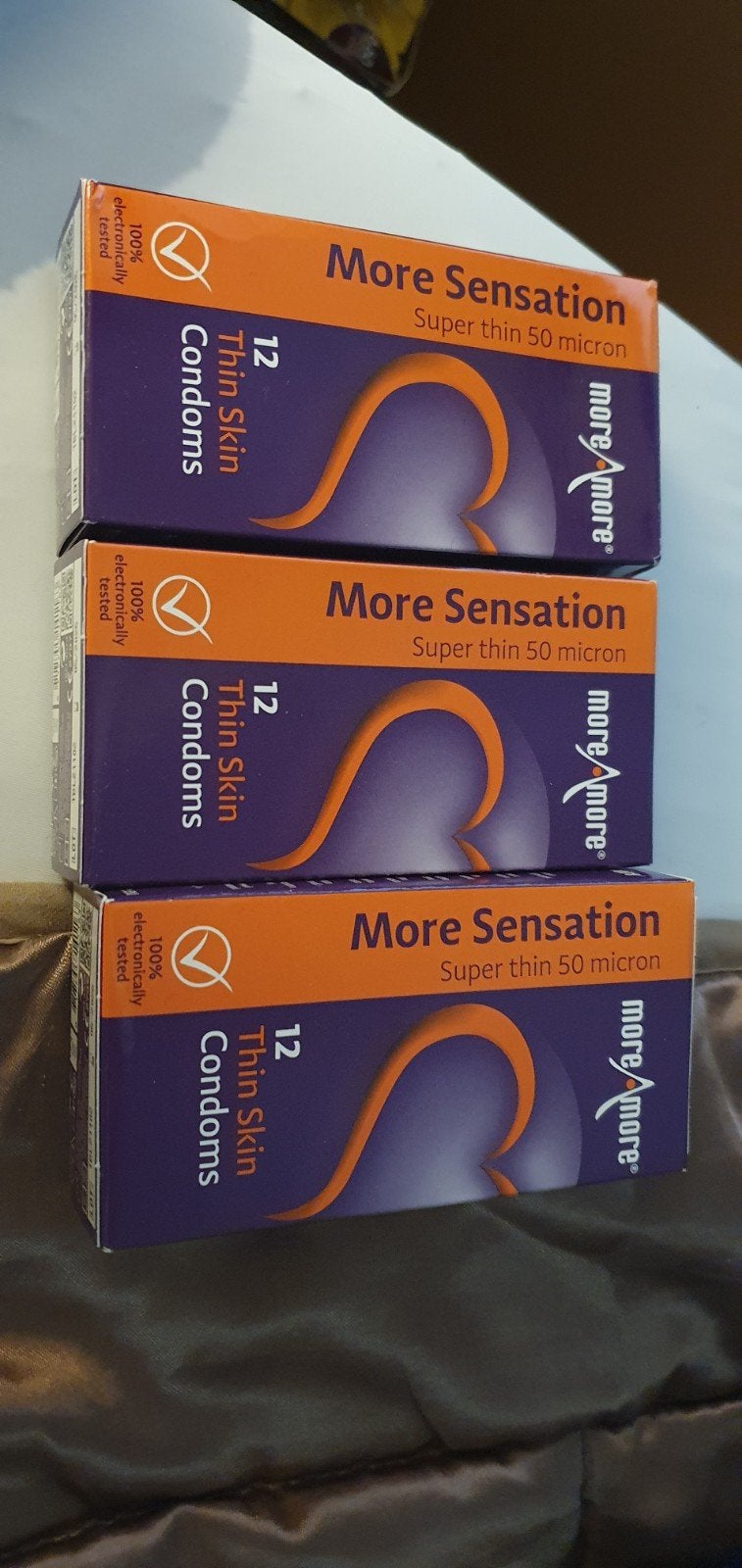 3 pakken more en more condooms, Verzenden, Nieuw, Overige typen