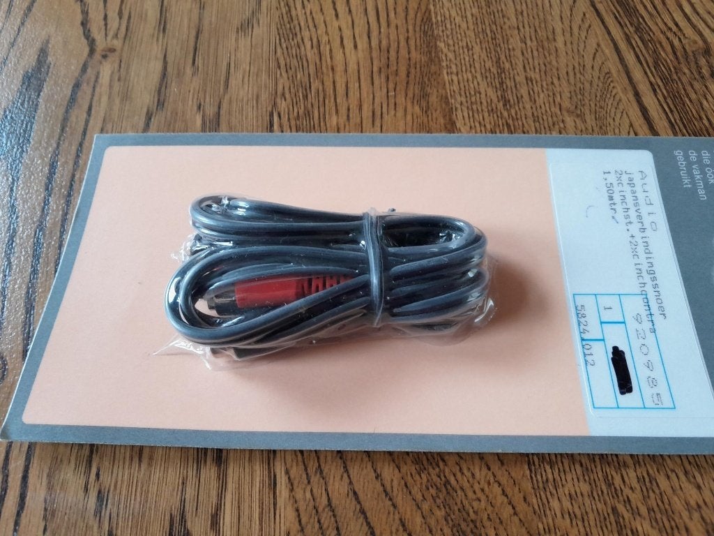 audio kabel 1,5 m. Nieuw!, Ophalen of Verzenden, Nieuw, Minder dan 2 meter