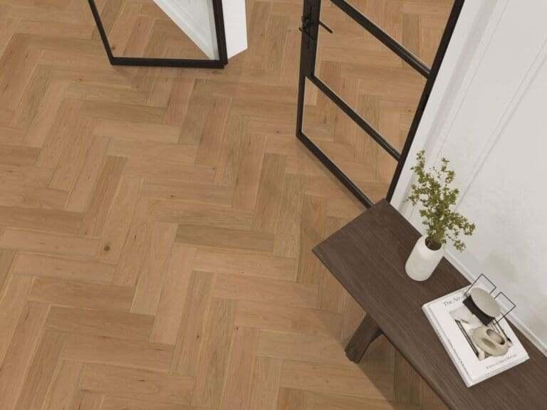 Visgraat Lamel Parket Reseda Natural - vooraf geolied, Parket, Bruin, 75 m² of meer, Nieuw