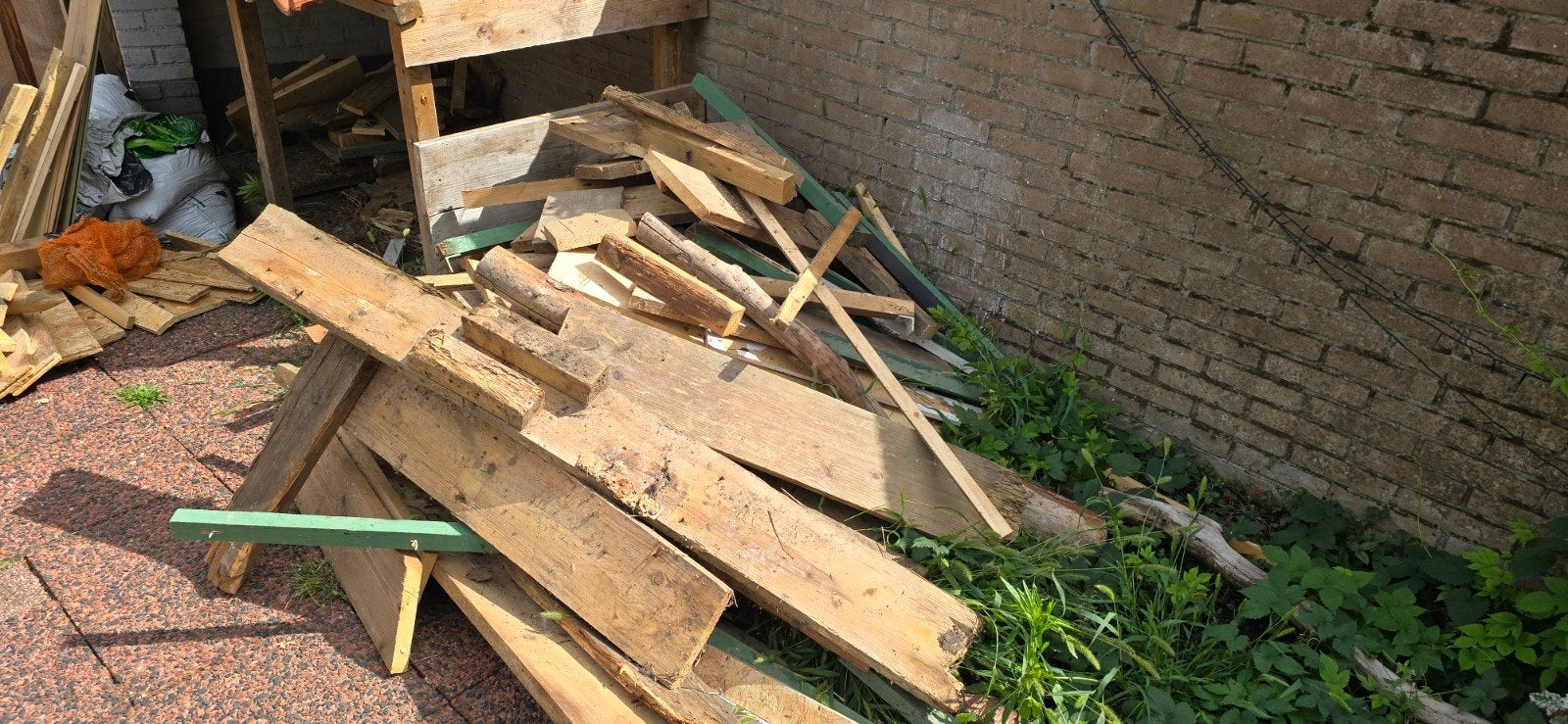timmer- en/of brandhout, Ophalen, Overige houtsoorten, Minder dan 200 cm, Pallet