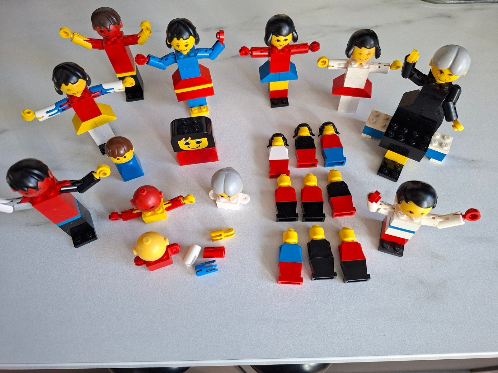 Lego verschillende poppetjes van de vintage jaren '70, Ophalen of Verzenden, Gebruikt, Minifiguur, Lego