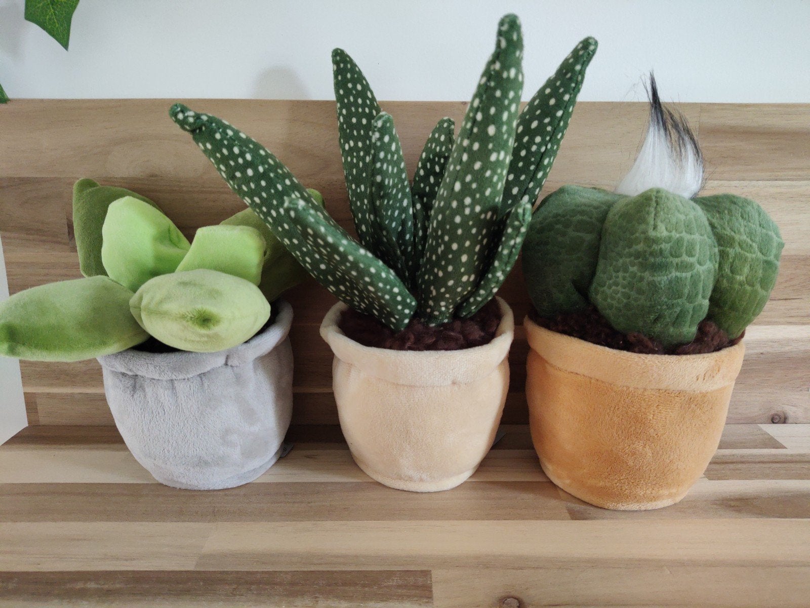 Leuke pluche planten set - 3 stuks, Overige merken, Overige karakters, Overige typen, Ophalen of Verzenden