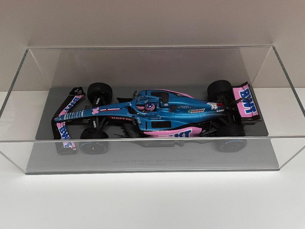 Fernando Alonso Spark 1:18 Alpine A522 BWT F1 GP Monaco 2022, Ophalen of Verzenden, Nieuw, Auto, Overige merken
