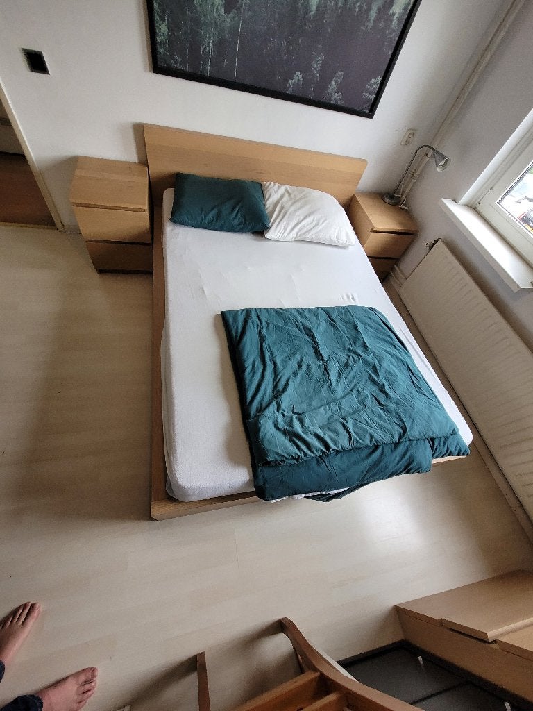 2 persoons bed, Ophalen, Zo goed als nieuw, 2-persoons