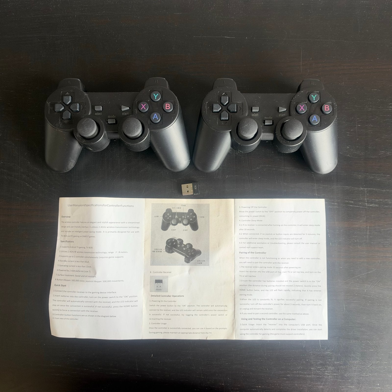 2x Draadloze Game Controllers voor PC/Android TV Box, Nieuw, PC, Overige typen, Overige merken