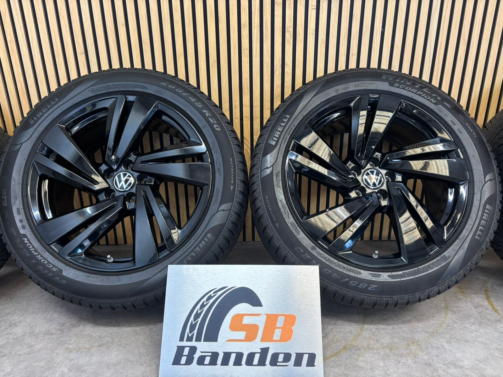 Volkswagen Touareg 2018-2026 20 inch velgen + Winternanden, Gebruikt, 285 mm, Banden en Velgen, Winterbanden.