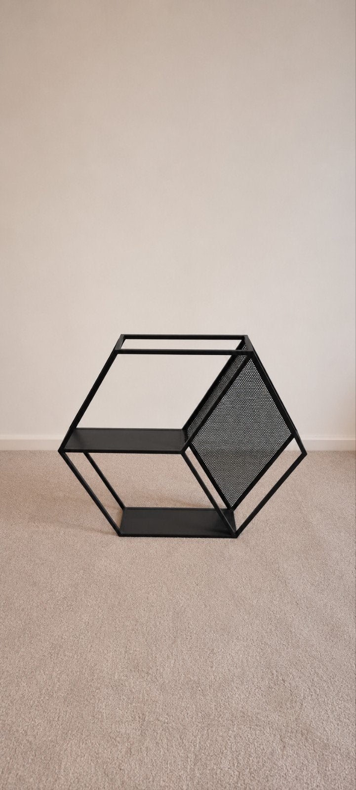 Hexagon wandkast metaal, zo goed als nieuw (92x80 cm), Ophalen, Zo goed als nieuw