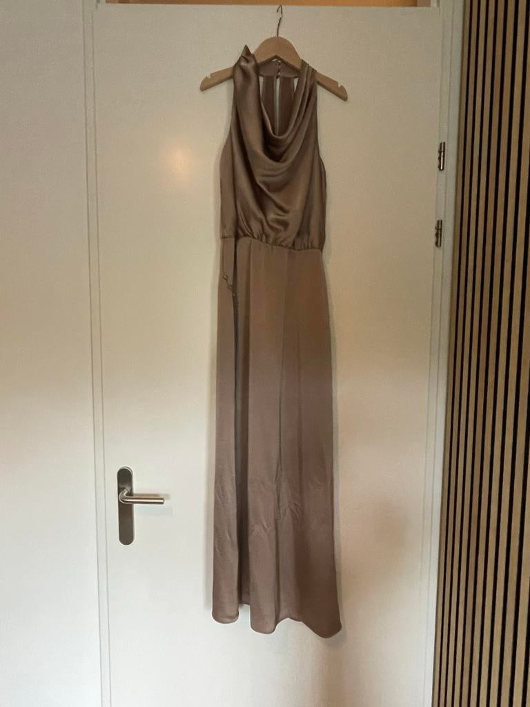 Dante 6 Marryme satijnen maxi-jurk pink champagne (maat XS), Nieuw, Ophalen of Verzenden, Roze, Maat 34 (XS) of kleiner