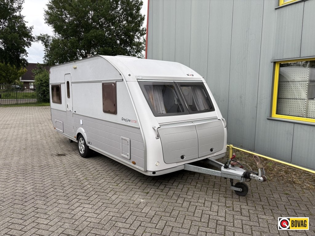Kip Grey Line Special 50 TDB Unico Voortent,fietenrek, Rondzit, Kip, Schokbreker, Bedrijf