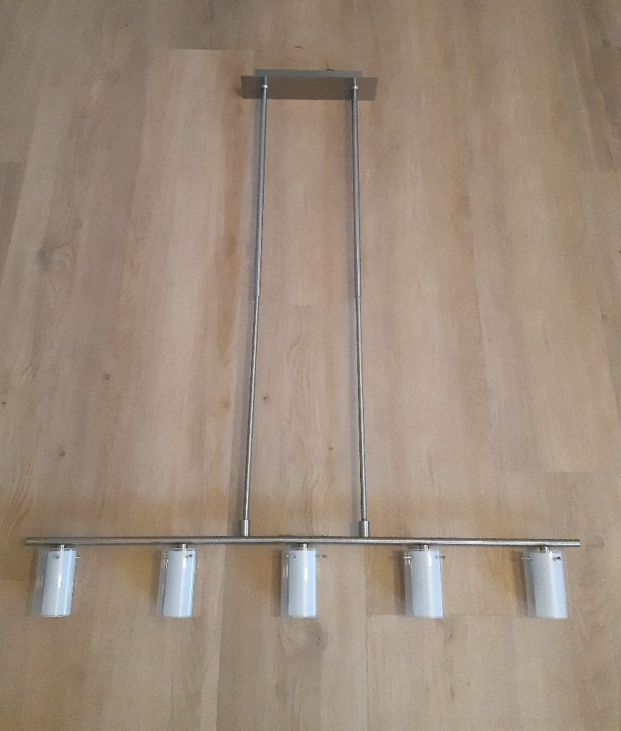 EGLO Hang lamp eettafel dimbaar glas / metaal, Ophalen, Gebruikt, Glas, G9