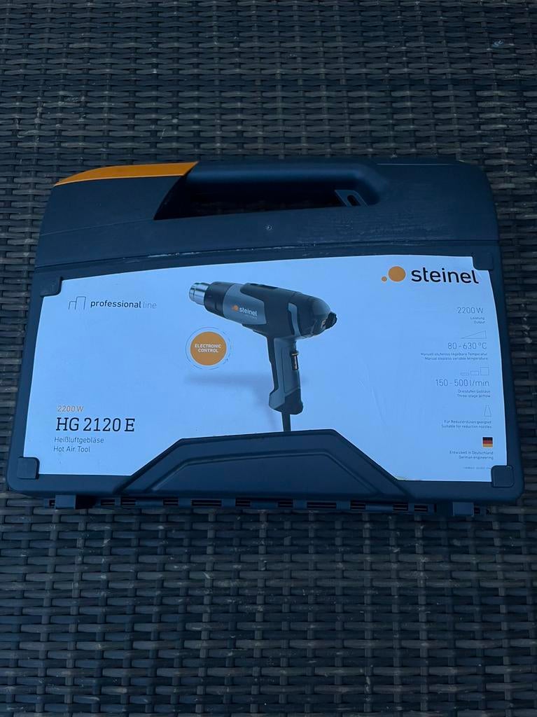 Steinel Heteluchtpistool HG 2120 E - 1 keer gebruikt, Ophalen of Verzenden, Zo goed als nieuw