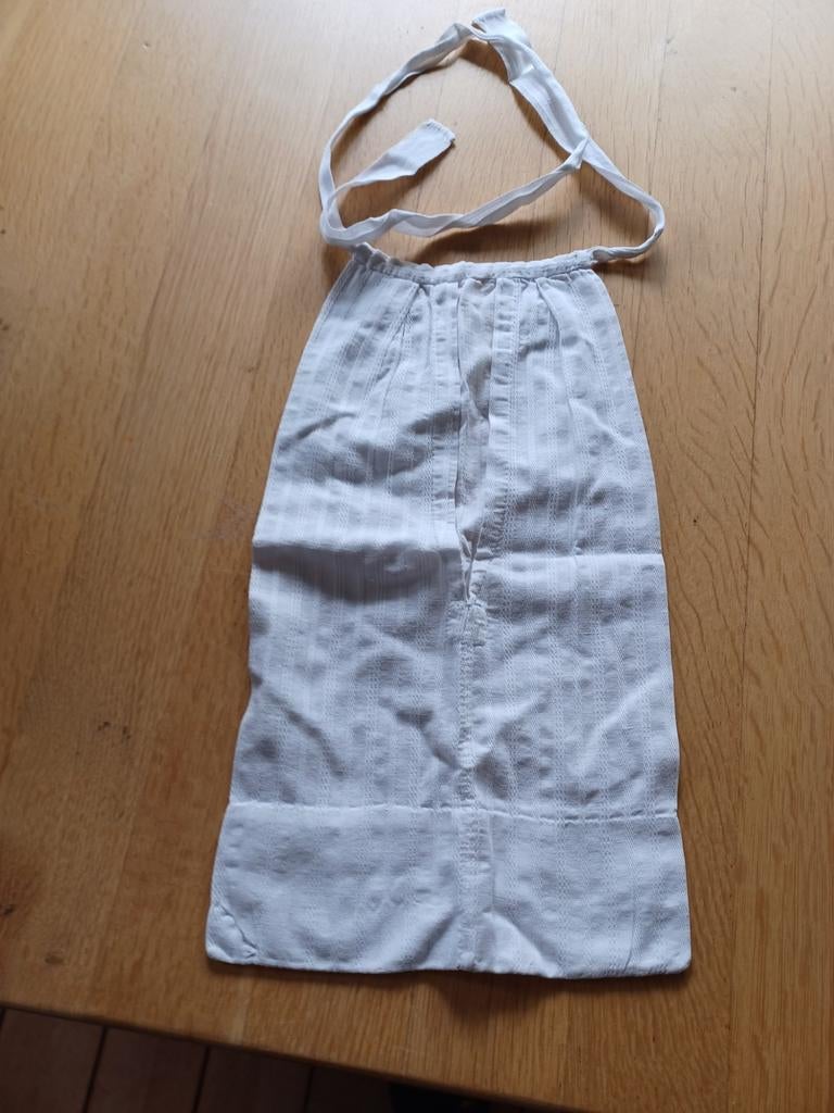 Oud katoenen tasje voor onder de kleren., Ophalen of Verzenden