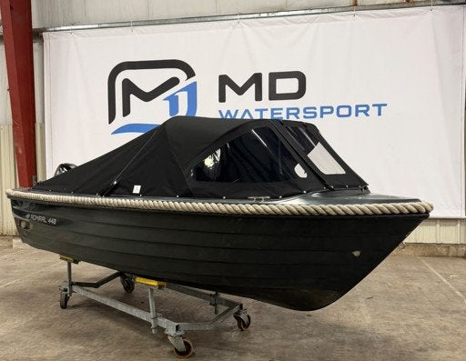 Admiral 440 incl. Suzuki 9.9pk en NIEUWE CABRIOKAP!, Watersport en Boten, Admiral, 4 m, Overige brandstoffen, Polyester