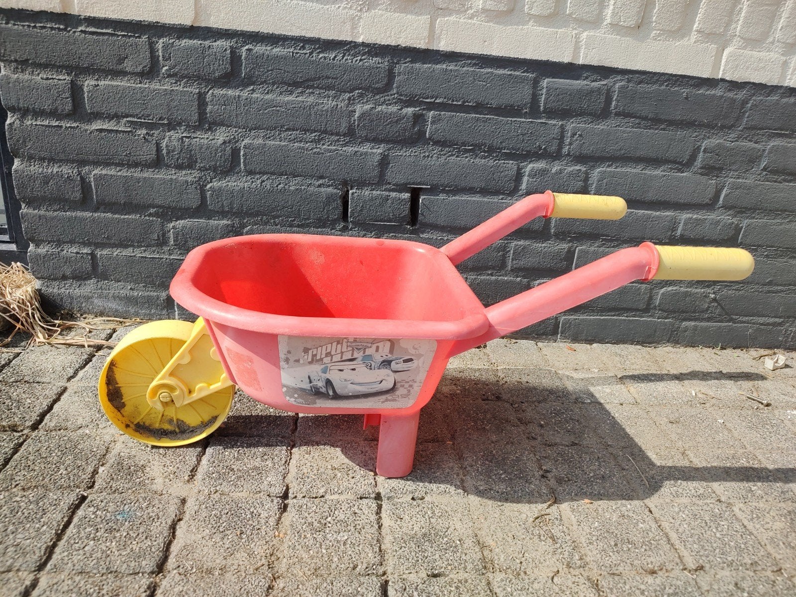 Kinder kruiwagen rood met Cars afbeelding, Ophalen of Verzenden, Gebruikt