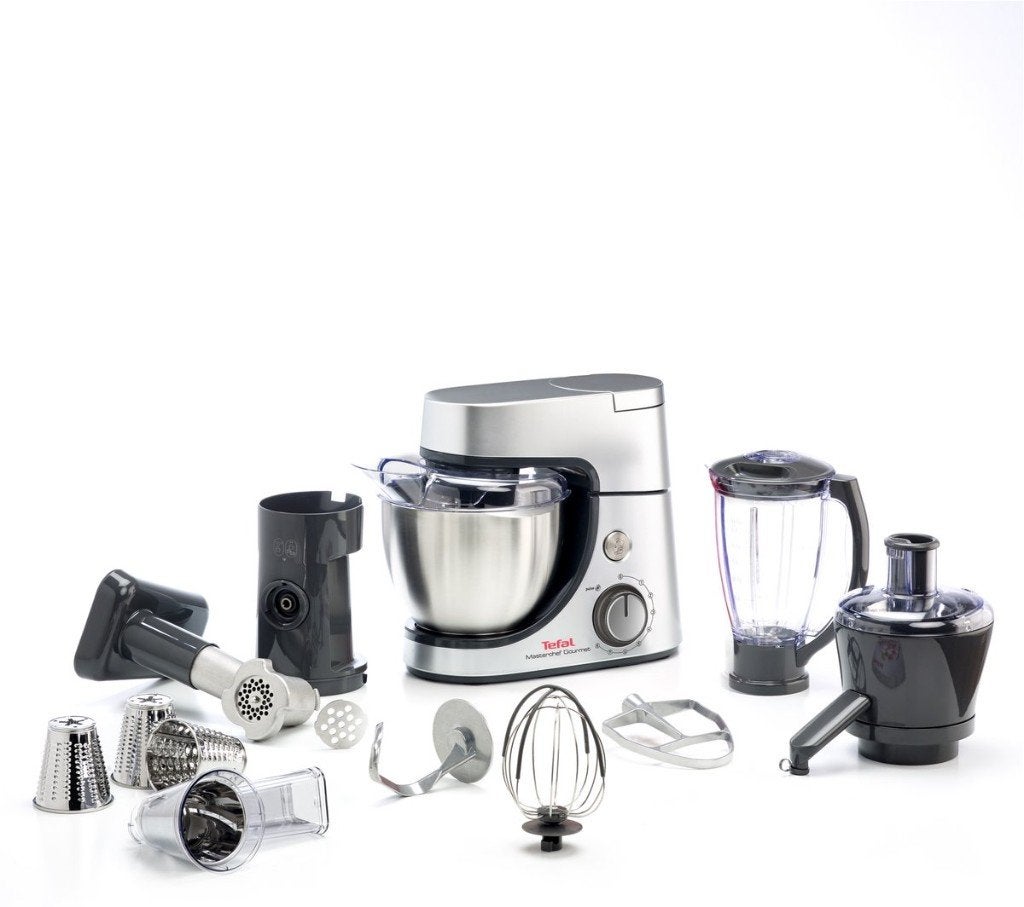 Tefal Masterchef Gourmet QB505D mixer - complete set, 4 liter of meer, Ophalen, Gebruikt, 3 snelheden of meer