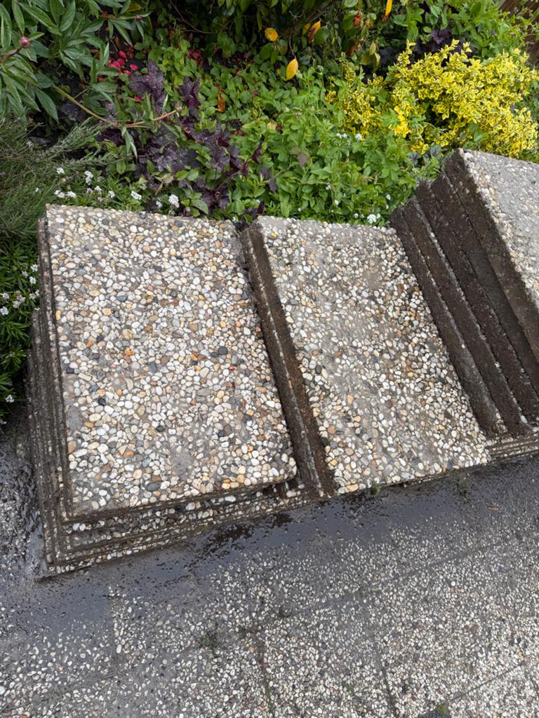 Grindtegels 40x60 cm - 152 stuks, Tuin en Terras, Ophalen, Gebruikt, Grind, Terrastegels