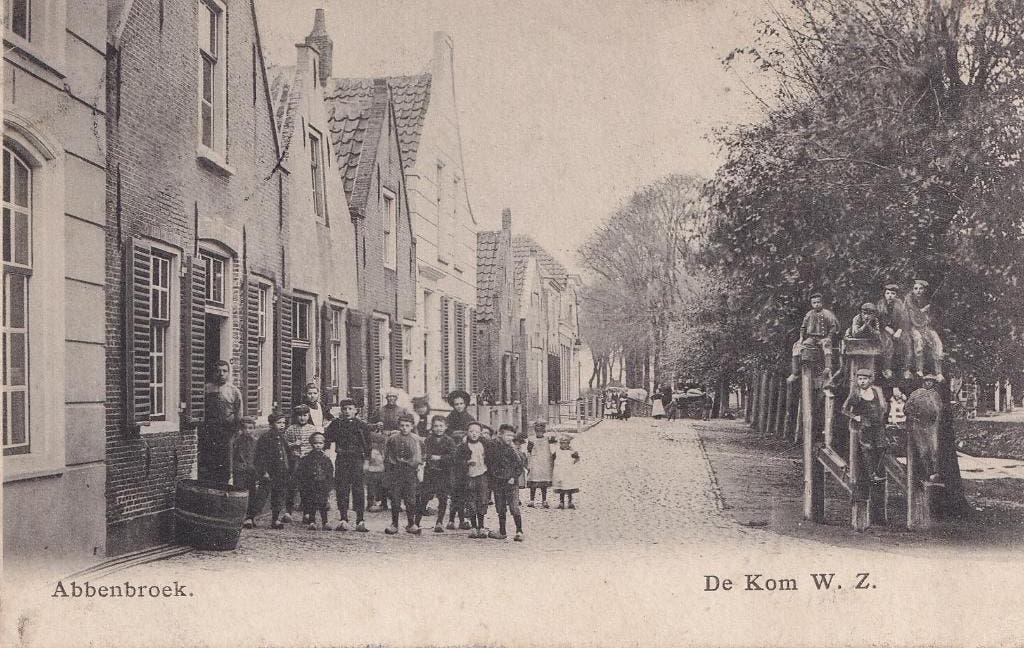 Abbenbroek, Volk, 1903., Verzenden, Voor 1920, Gelopen, Zuid-Holland