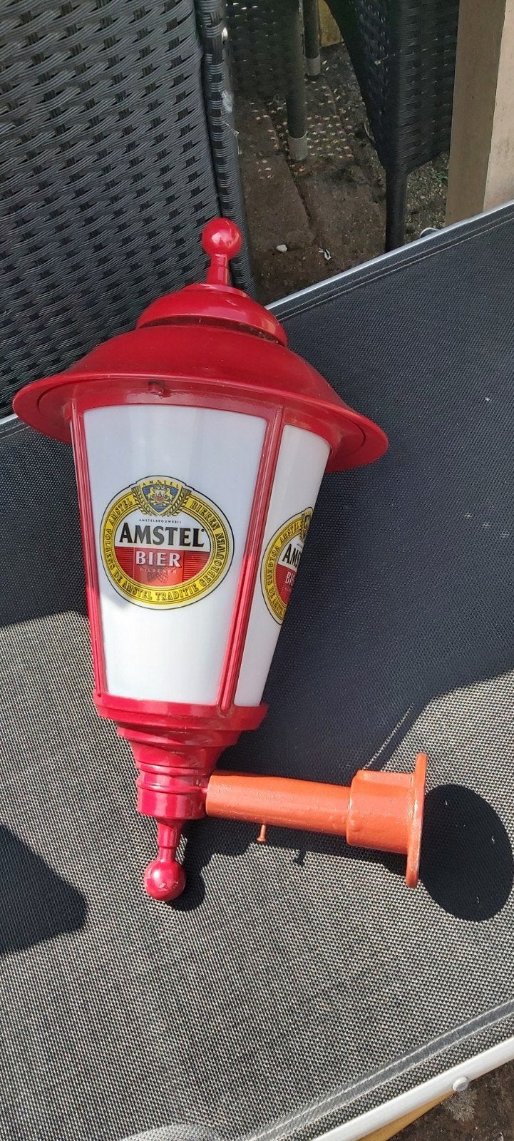 Amstelbier lamp, Ophalen of Verzenden, Zo goed als nieuw, Reclamebord, Plaat of Schild, Overige merken