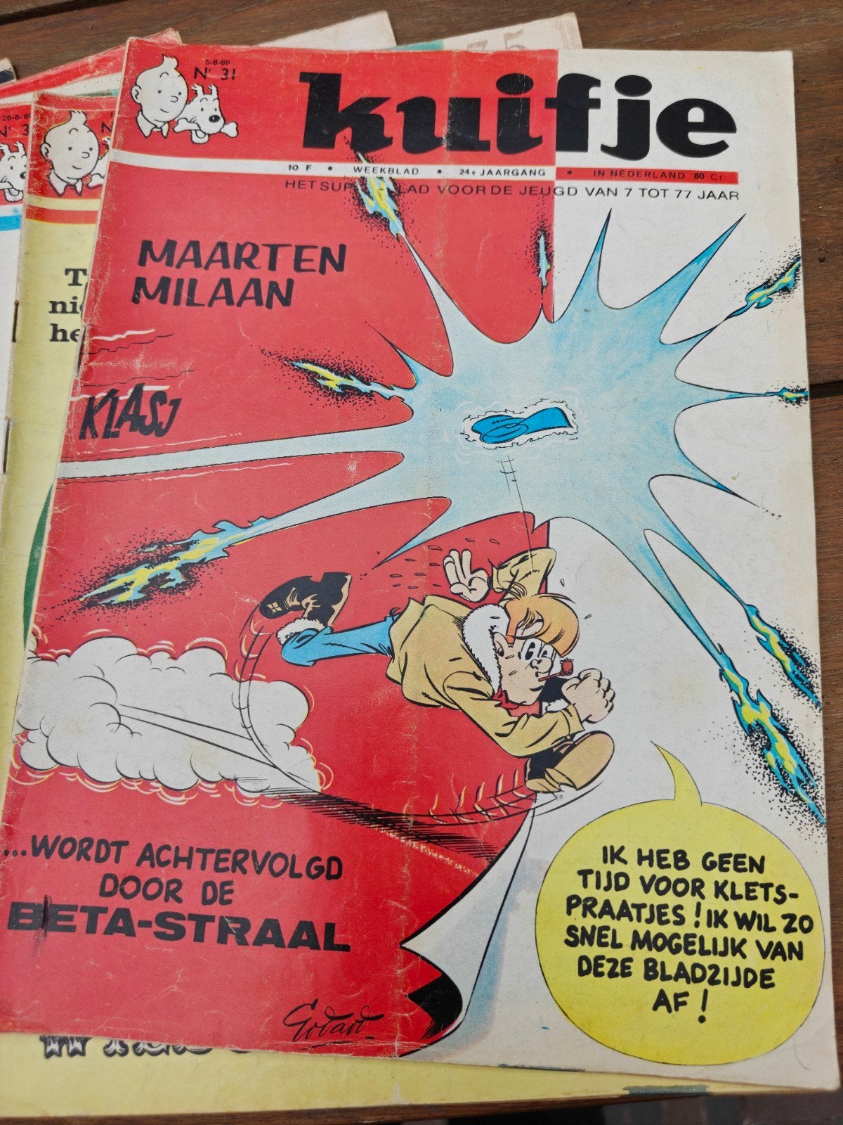 Kuifje weekblad collectie 1969-1979 (20 stuks), Boeken, Meerdere stripboeken, Ophalen of Verzenden, Gelezen