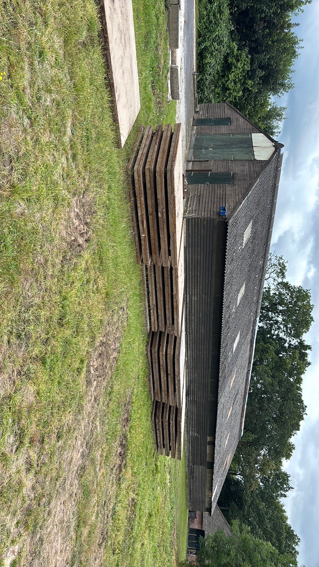 21 stuks! STELCONPLATEN / Betonplaten met stalen rand, Doe-het-zelf en Verbouw, Ophalen, Gebruikt, Overige materialen, 100 mm of meer