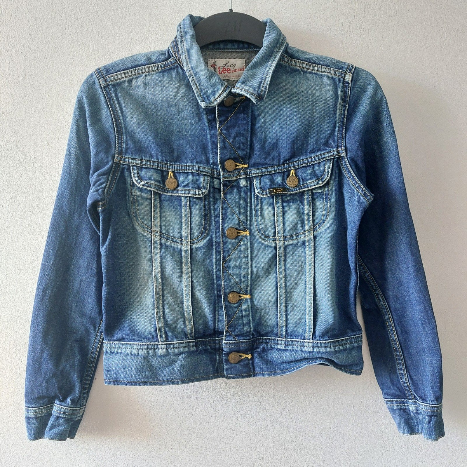 Vintage Lee Riders Trucker jacket S, Blauw, Ophalen of Verzenden, Lee, Maat 36 (S)
