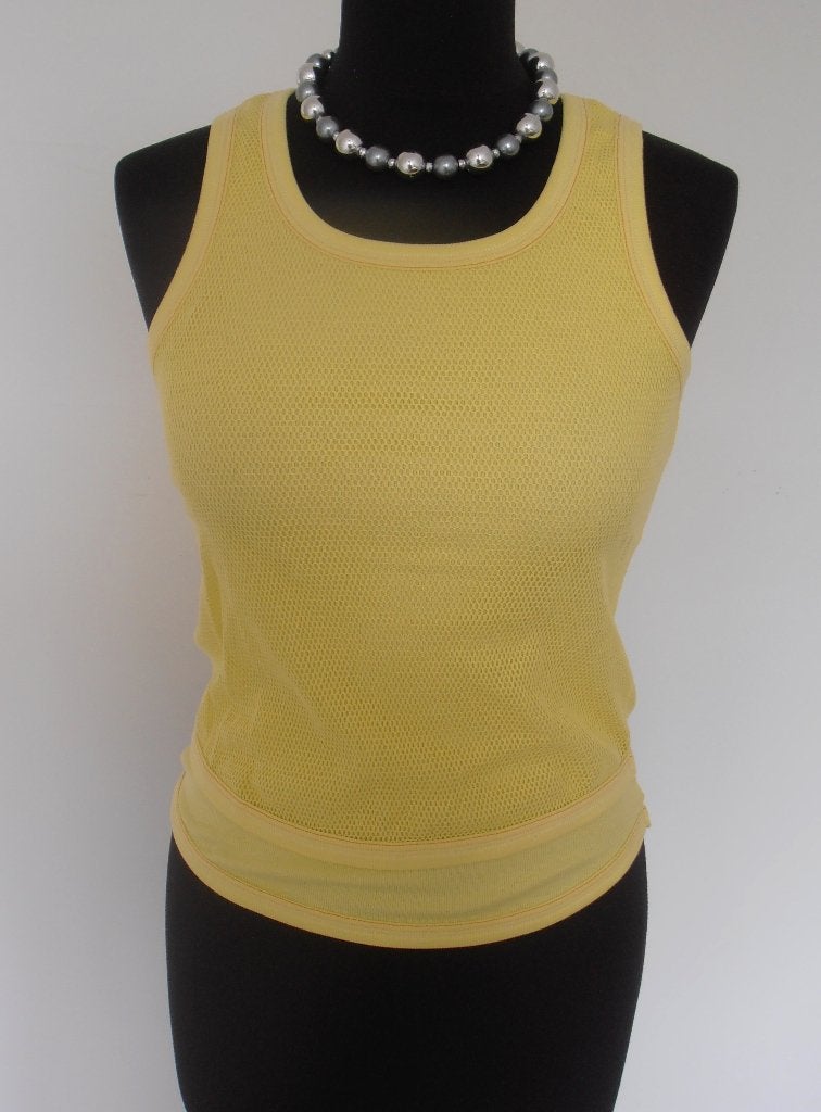 Strenesse Blue - prachtige gele zomer top / shirt - 36 (S), Strenesse, Verzenden, Geel, Zo goed als nieuw