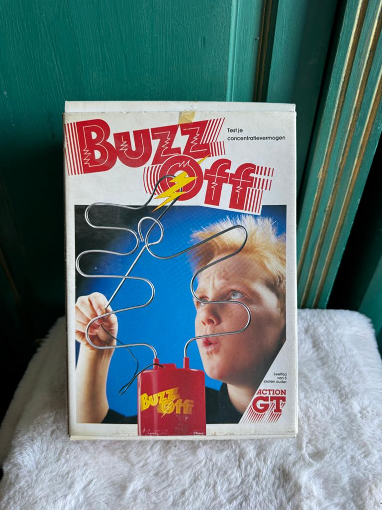 Buzz Off (1989) - Vintage Concentratie & Steady Hand Spel, Een of twee spelers, Ophalen of Verzenden, Gebruikt