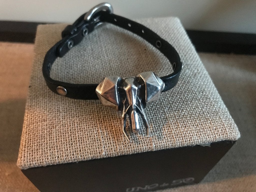 Uno de 50 armband (177) (140,- = 69,50) elphant, Overige materialen, Nieuw, Ophalen of Verzenden, Met bedels of kralen