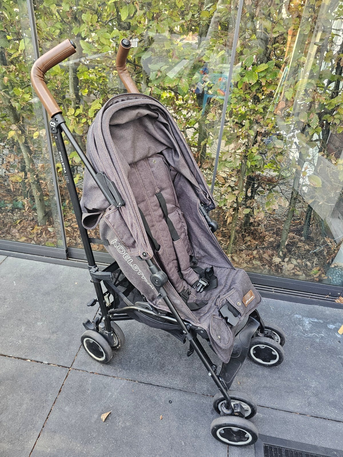 Koelstra Simba T4 buggy in Denim Zwart, Kinderen en Baby's, Ophalen, Gebruikt, Koelstra, Verstelbare rugleuning