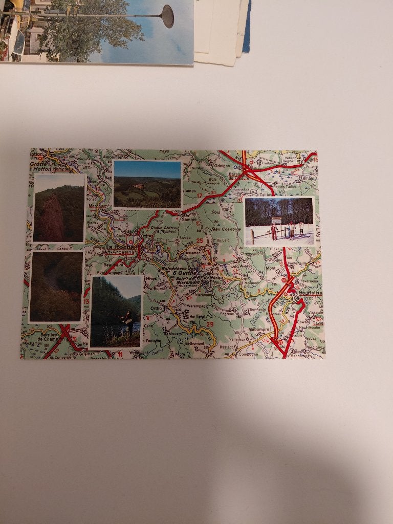 Belgie kaart Ardennen, Verzenden, Voor 1920, Ongelopen