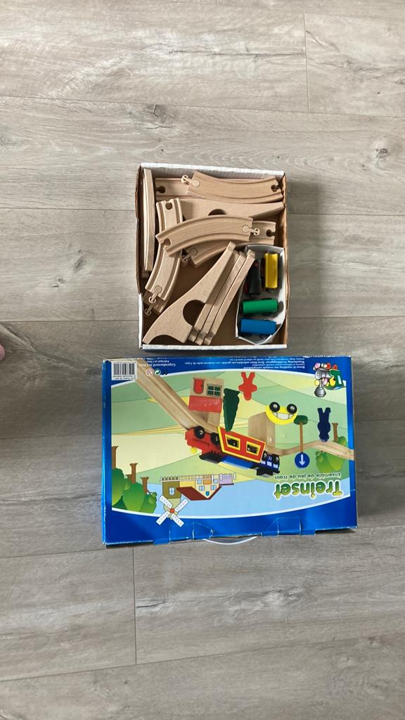 Houten trein, Ophalen of Verzenden, Zo goed als nieuw