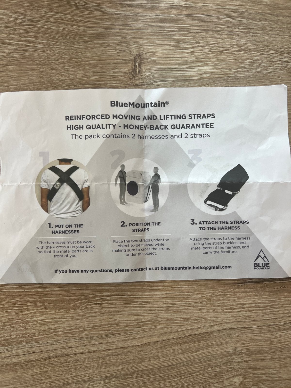 Draagbanden voor zware spullen - BlueMountain, Ophalen of Verzenden, Zo goed als nieuw