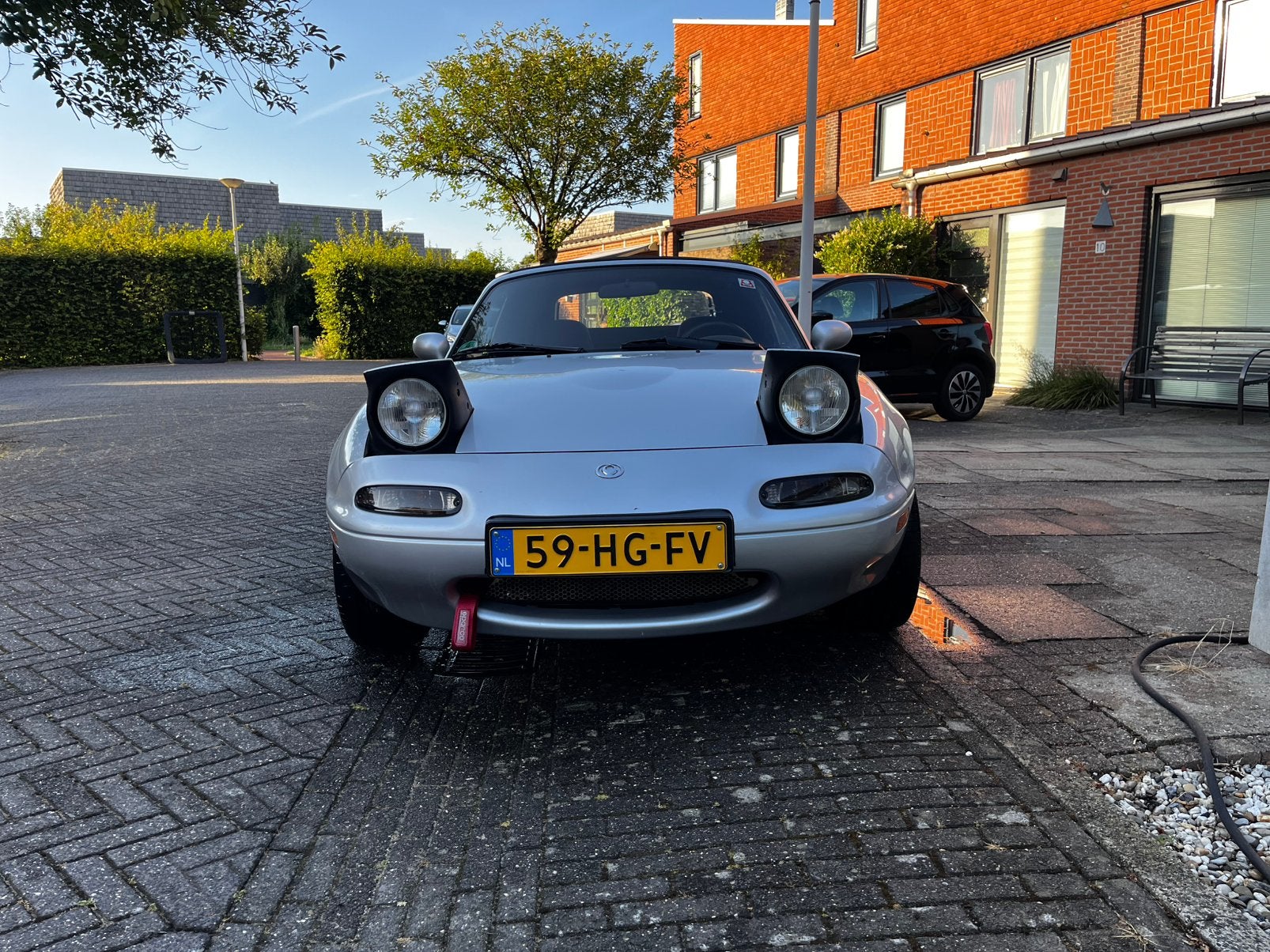 Mazda MX-5 NA 1.6 U9 1993 Grijs, Auto's, Achterwielaandrijving, 4 cilinders, Cabriolet, Handgeschakeld