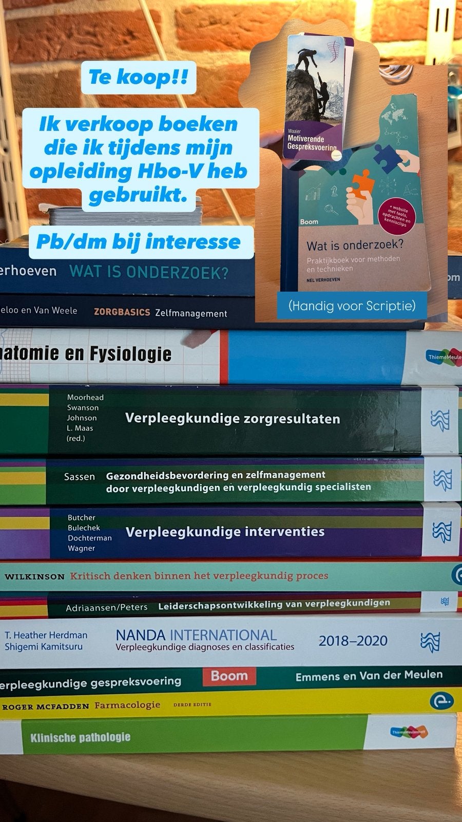 Verpleegkundige boeken, Boeken, Partijen en Verzamelingen, Ophalen of Verzenden, Zo goed als nieuw, School, Studie en Wetenschap