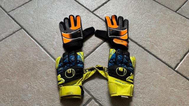 Keeperhandschoenen, keeper handschoenen maat 7. De gele zijn, Ophalen of Verzenden, Gebruikt