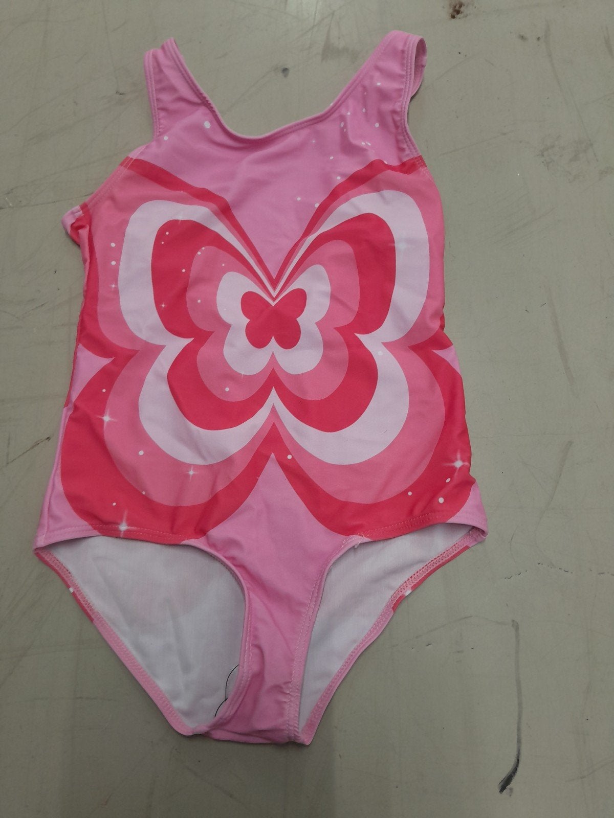 Roze badpak met vlinderprint voor meisjes, Kinderen en Baby's, Kinderkleding | Kinder-zwemkleding, Maat 98, Meisje, Badpak, Nieuw