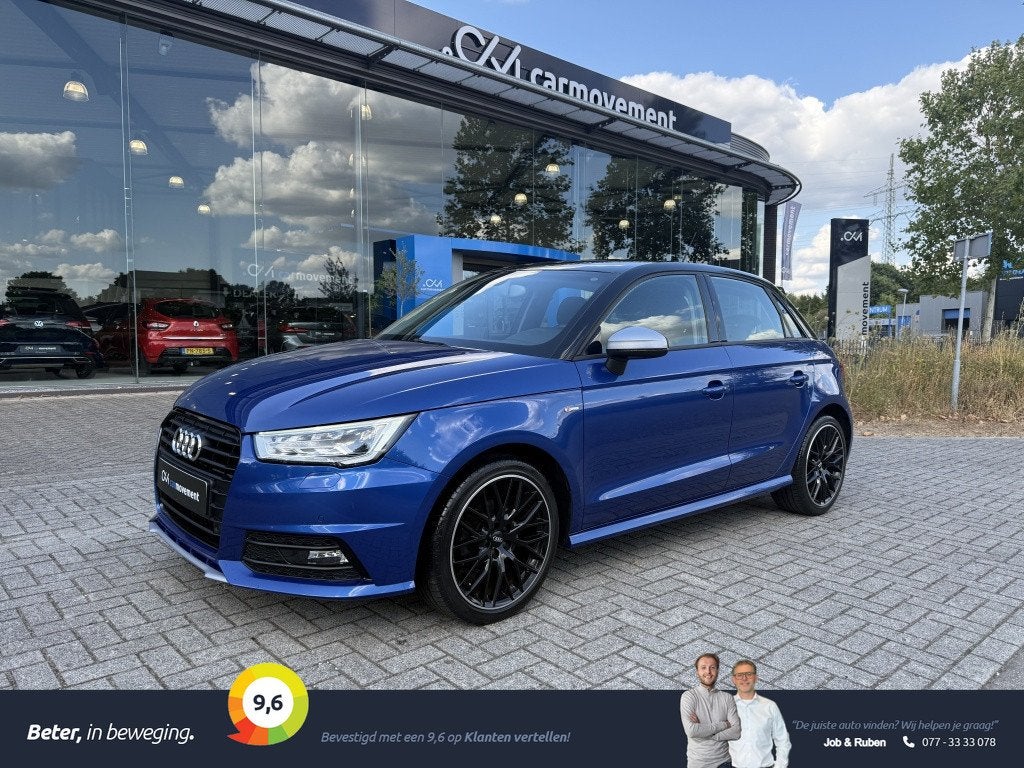 Audi A1 1.0 TFSI Sportback | 76dkm! | S-Line | Clima | Stoel, Zwart, 95 pk, Origineel Nederlands, 999 cc
